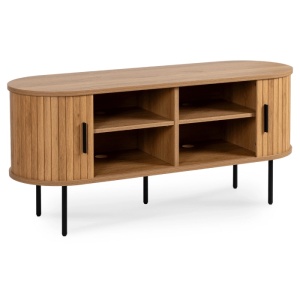 COMODA TV 120CM, ARTIM MEBLE, CU 2 USI, REALIZATA DIN MDF, CULOARE STEJAR, STIL MODERN - Img 2