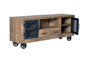 COMODA TV 150CM, LEMN DE MANGO SI METAL, GINER Y COLOMER - Img 3