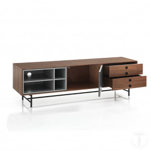 COMODA TV 170CM, CLEW, COD 3684, STIL MODERN, REALIZATA DIN MDF SI SUPORT DE METAL - Img 2