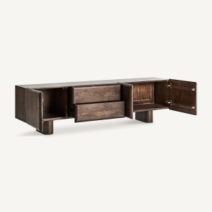 COMODA TV CRAIGH 200CM, DIN LEMN DE MANGO SI METAL, DESIGN CONTEMPORAN, VICAL HOME - Img 3