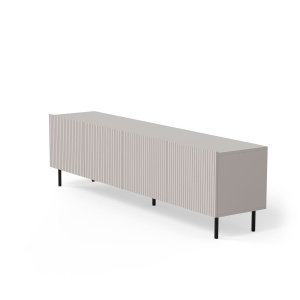 COMODA TV PAXOS RTV-2, 200X40 CM, CASMIR/NEGRU, DIN MDF FURNIRUIT, PAL LAMINAT SI METAL, STIL MODERN - Img 3
