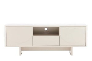 COMODA TV SAVOY 150CM, 3D, REALIZAT DIN MDF SI PLACA CERAMICA, CULOARE ALBA, ARTIM GROUP SELECTION - Img 6