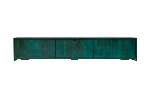 COMODA TV, SCORPION 160CM, REALIZAT DIN LEMN DE MANGO 3D, CULOARE TURCOAZ, ARTIM GROUP SELECTION - Img 5