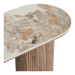 CONSOLA ATHENS 120CM, DIN LEMN SI CERAMICA, CULOARE ALB/MARO, HOUSE NORDIC - Img 4