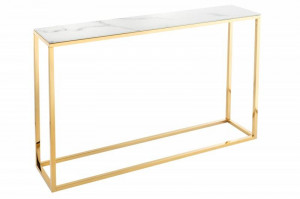 CONSOLA MODERNA, ELEGANCE 110CM, DIN STICLA CU EFECT DE MARMURA, COD 42171 - Img 5