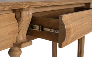 CONSOLA YAMBA 150CM, REALIZATA DIN LEMN DE TEC, CULOARE NATUR, GINER Y COLOMER - Img 10