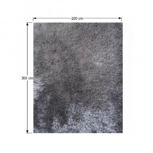 Covor 200x300 cm, gri, KAVALA, 0000194113