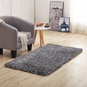 Covor 80x150 cm, crem/negru, VILAN, 0000194106 - Img 5