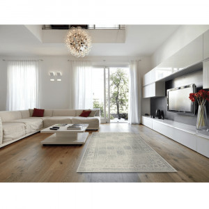 Covor vintage 140x200 cm, gri, ELROND, 0000194618 - Img 2