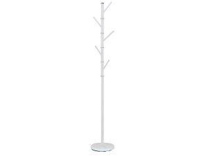 CUIER DE HAINE DUKE, 175 CM, ALB, DIN METAL, STIL MODERN