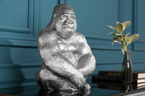 DECORATIUNE GORILLA, 40CM, METAL, COD 43195, DESIGN RETRO - Img 1