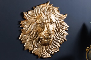 DECORATIUNE PERETE, LION, 60CM, METAL, CULOARE AURIE, ARTIM GROUP SELECTION - Img 5