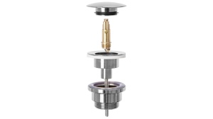 DOP LAVOAR REA UNIVERSAL, CU CLICK CLACK, CROM, DIN ALAMA, CALITATE SUPERIOARA - Img 2