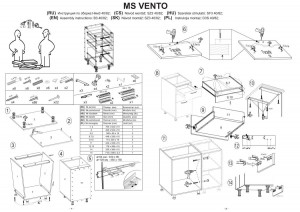 DULAP BUCATARIE VENTO BEJ/ALB D3S-40/82 STIL MODERN HALMAR - Img 2