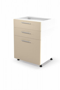 DULAP BUCATARIE VENTO BEJ/ALB D3S-60/82 STIL MODERN HALMAR - Img 1
