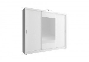 DULAP DORMITOR WIKI 250 ALB DESIGN MODERN PSK - Img 1