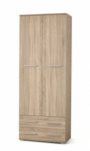 DULAP LIMA REG-2, STEJAR SONOMA, DIN PAL MELAMINAT, STIL MODERN - Img 1