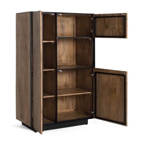 DULAP LIVING, 141CM, FABRICAT DIN LEMN MASIV DE MANGO, STIL RETRO, ARTIM GROUP SELECTION - Img 3