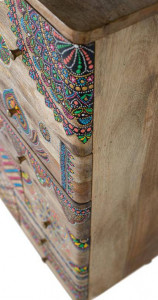 DULAP LIVING, CULOARE MULTICOLOR, DIN LEMN MANGO, GINER Y COLOMER - Img 6