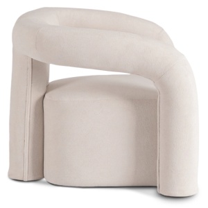 FOTOLIU, ARTIM MEBLE, REALIZAT DIN MATERIAL BOUCLE CREM SI METAL, STIL MODERN - Img 6
