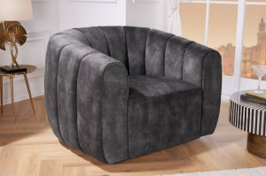 FOTOLIU BABYLON, CATIFEA GRI INCHIS, ROTATIV, COD 43528, DESIGN RETRO - Img 1