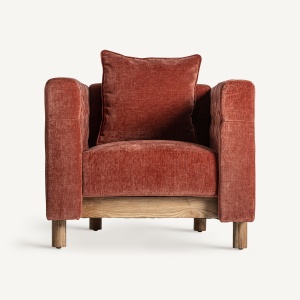 FOTOLIU CARLTON 33951, BORDO SI NATURAL, CONFECTIONAT DIN LEMN DE PIN SI POLIESTER, STIL MODERN - Img 2