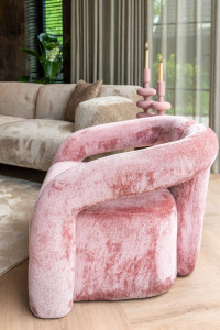 FOTOLIU CONFORTABIL DANA, ROZ, TAPITERIE CHENILLE, STIL MODERN, RICHMOND INTERIORS - Img 3