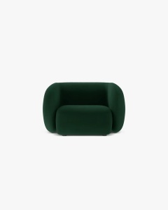 FOTOLIU CONFORTABIL KATE, VERDE SMARALD, 108X89 CM, TAPITAT CU TAPITERIE DIN TEXTIL CATIFEA SALVADOR, MICADONI