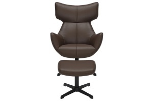 FOTOLIU CU TABURET, VOGUE ROTATIV 360 GRADE, PIELE ECO MARO SI CADRUL METALIC, ARTIM GROUP SELECTION - Img 9
