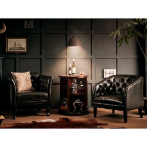 FOTOLIU DE LUX CHESTERFIELD DOVER, DIN PIELE NATURALA, CULOARE MARO, ARTIM SELECTION - Img 4
