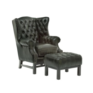 FOTOLIU DE LUX CHESTERFIELD KINGFIELDS, DIN PIELE NATURALA, CULOARE VERDE, ARTIM SELECTION - Img 6