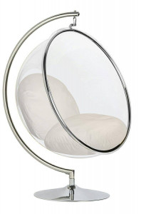 FOTOLIU DE RELAXARE, BUBBLE STAND, METAL, ACRIL SI PERNA BEJ, STIL MODERN, KH