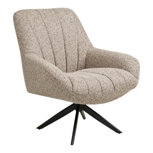 FOTOLIU DE RELAXARE ROTATIV GRANDOLA, DIN METAL SI TEXTIL, CULOARE GRI, HOUSE NORDIC