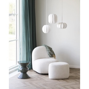 FOTOLIU DE RELAXARE ROTATIV MILO, DIN METAL SI TEXTIL, CULOARE ALB, HOUSE NORDIC - Img 2