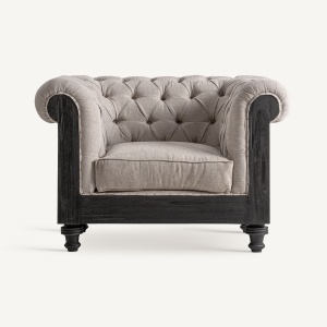 FOTOLIU DEOSEBIT, DIN LEMN SI TEXTIL, CULOARE BEJ/NEGRU, DESIGN CONTEMPORAN, VICAL HOME