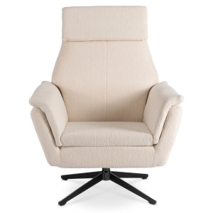 FOTOLIU DEOSEBIT PIVOTANT, ARTIM MEBLE, REALIZAT DIN MATERIAL BOUCLE BEJ, STIL MODERN - Img 2