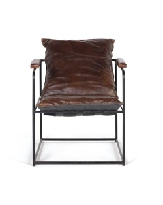 FOTOLIU DIN PIELE SI STRUCTURA DIN METAL, MARO/NEGRU, ARTIM GROUP COLLECTION