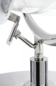 FOTOLIU EXCLUSIVIST BUBBLE STAND 2, ALB/TRANSPARENT/CROM, DIN ACRIL SI PIELE ECOLOGICA, STIL MODERN - Img 7