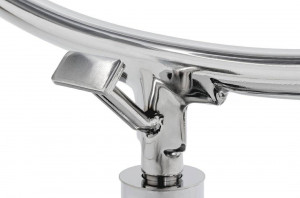 FOTOLIU EXCLUSIVIST BUBBLE STAND 2, ALBASTRU/TRANSPARENT/CROM, DIN ACRIL SI CASMIR, STIL MODERN - Img 3