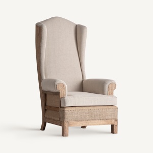 FOTOLIU LIVING ARBAZ, REALIZAT DIN LEMN DE MINDI SI TEXTIL - IN, REALIZAT MANUAL, FINISAJ NATUR, VICAL HOME
