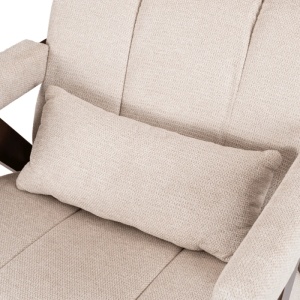 FOTOLIU LIVING RENATO, REALIZAT DIN LEMN SI TEXTIL, CULOARE BEJ/NUC, ARTIM MEBLE - Img 10