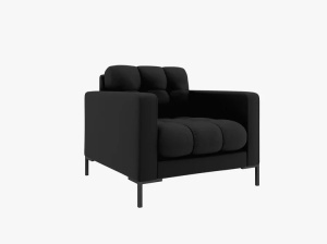 FOTOLIU MAMAIA NEGRU NEVE, CU TAPITERIE DIN TEXTIL FIN, MICADONI - Img 2