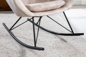 FOTOLIU MODERN BALANSOAR, SCANDINAVIA, CATIFEA SAMPANIE/NEGRU, DESIGN EXCLUSIVIST, ARTIM GROUP - Img 5