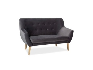 FOTOLIU NORDIC 2, GRI BLUVEL 14/FAG, TAPITERIE DIN CATIFEA SI PICIOARE DIN LEMN