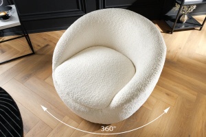 FOTOLIU ROTATIV, BABYLON 360 GRADE, MATERIAL BOUCLE ALB, ARTIM GROUP SELECTION - Img 7