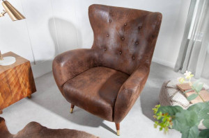 FOTOLIU STIL CHESTERFIELD, DON MARO ANTICHIZAT, MICROFRIBRA - Img 3