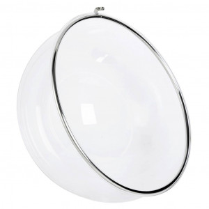 FOTOLIU SUSPENDAT BUBBLE, ALBASTRU/TRANSPARENT/CROM, DIN ACRIL SI CASMIR, STIL MODERN - Img 3