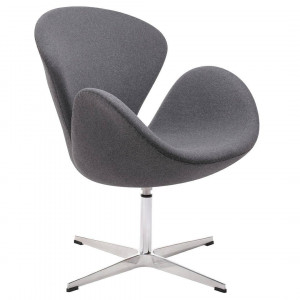 FOTOLIU SWAN WOOL PREMIUM, GRI/CROM, TAPITERIE DIN CASMIR, STIL MODERN B2 - Img 2