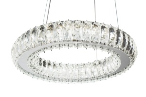 Kryształowa Lampa Sufitowa LED APP1040-CP + pilot - Img 3