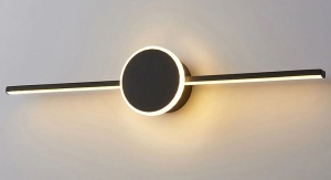 LAMPA APLICA de baie LED pentru oglinda 40CM APP848-1W ROUND BLACK - Img 3